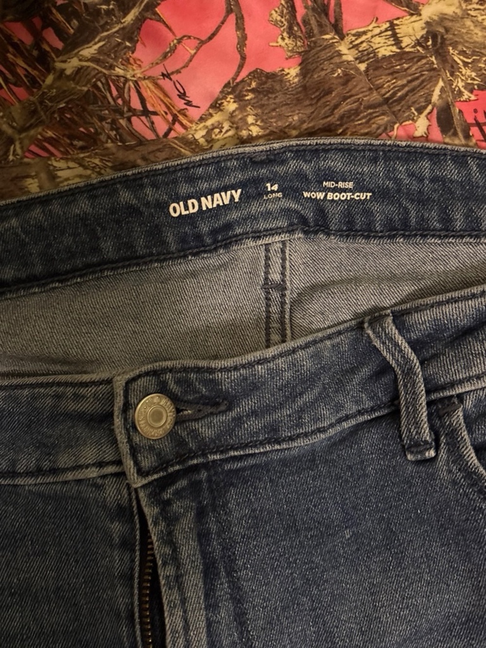 Old Navy Classic Blue Mid-Rise Boot-Cut Jeans